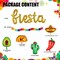 Fiesta Balloons Letter Banner Mexico Taco Llama Cactus Avocado Chili Pepper Mylar Balloon Birthday Mexican Fiesta Theme Cinco De Mayo Party Decor 13 Pcs Set